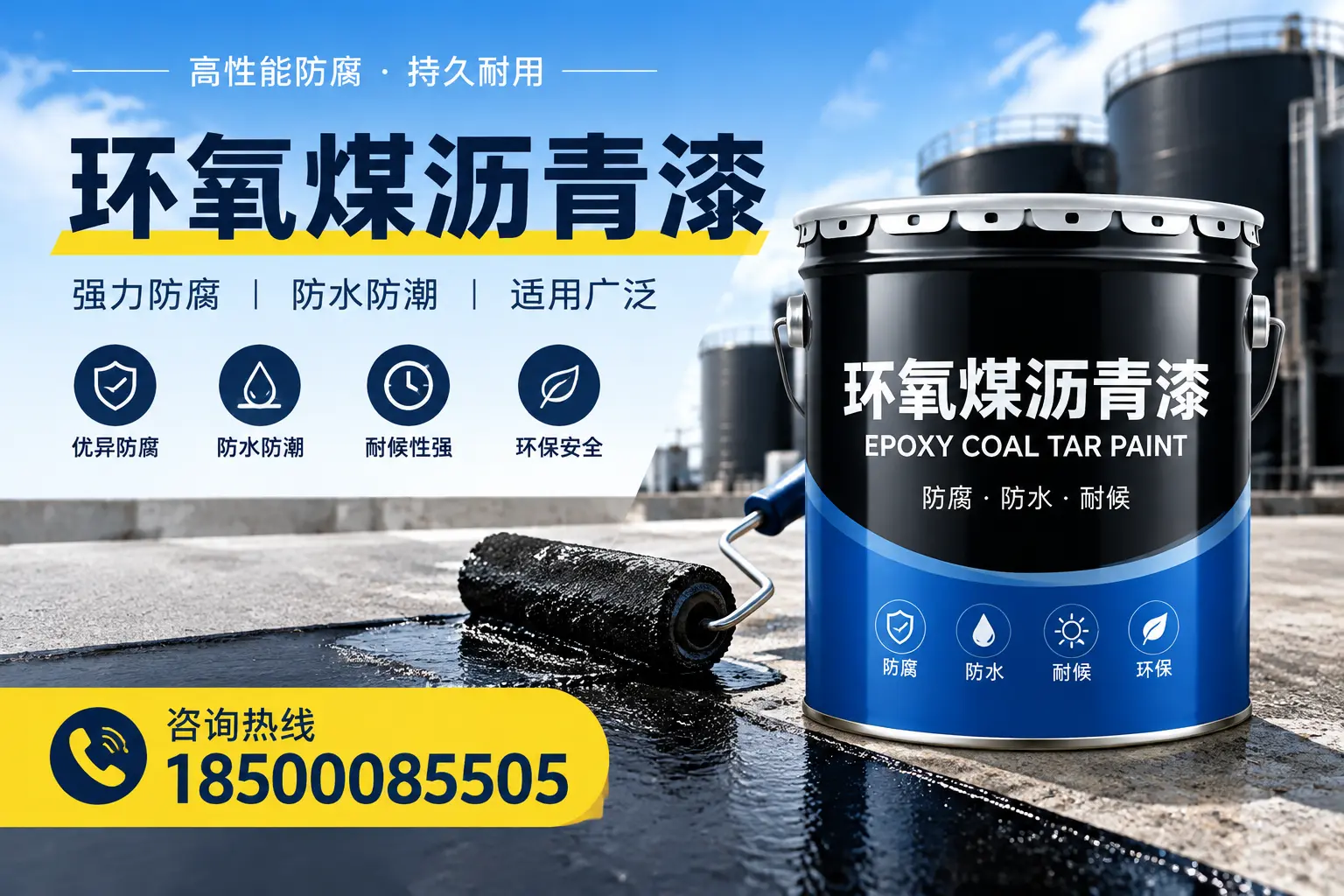 选择环氧煤沥青漆的五大理由,德州客户必知
